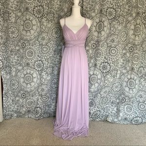 Azazie Whitley Iris A6 Lavender Formal Bridesmaid Wedding Prom Dress NWT